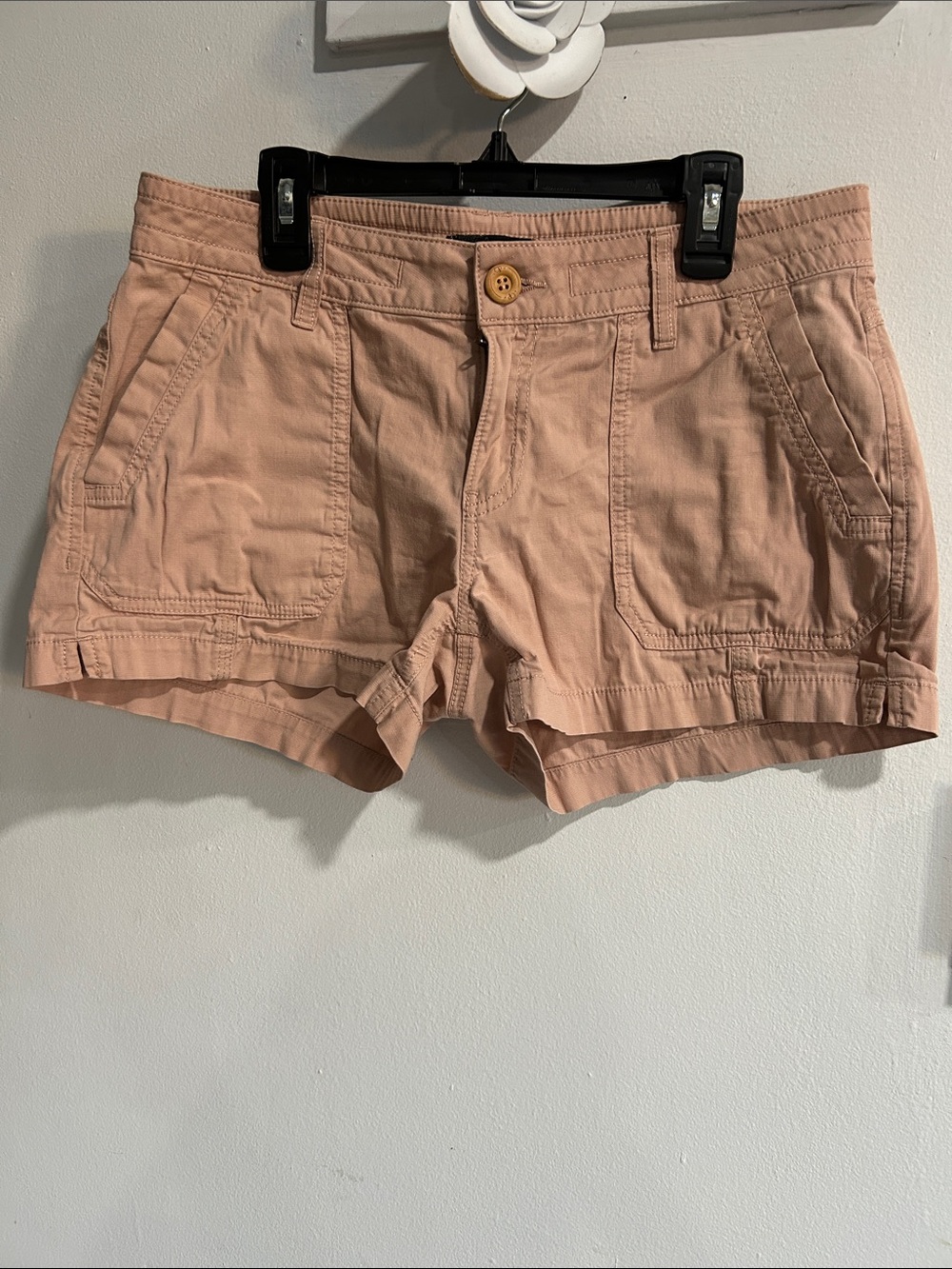 PrAna Women’s Cotton Utility Shorts in Dusty Peach